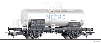 Tillig 77070 - H0 - Kesselwagen MLEKO, ČSD, Ep. IV